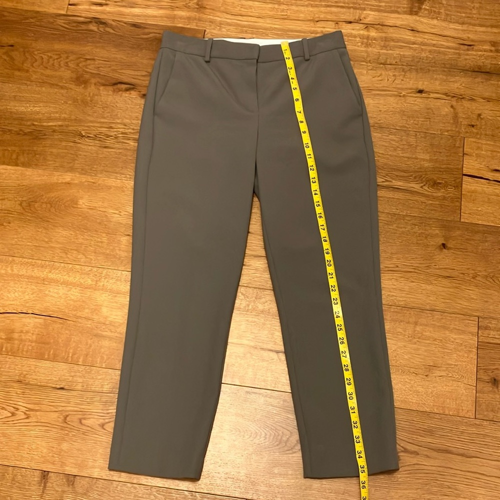 Babaton green Trousers with Straight Leg Cut